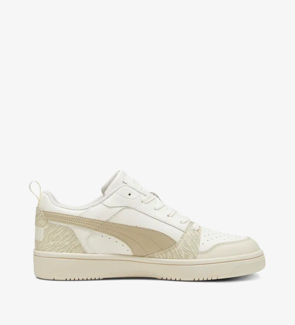 Puma Rebound V6 Low Animal Fever Kadın Bej Günlük Sneaker