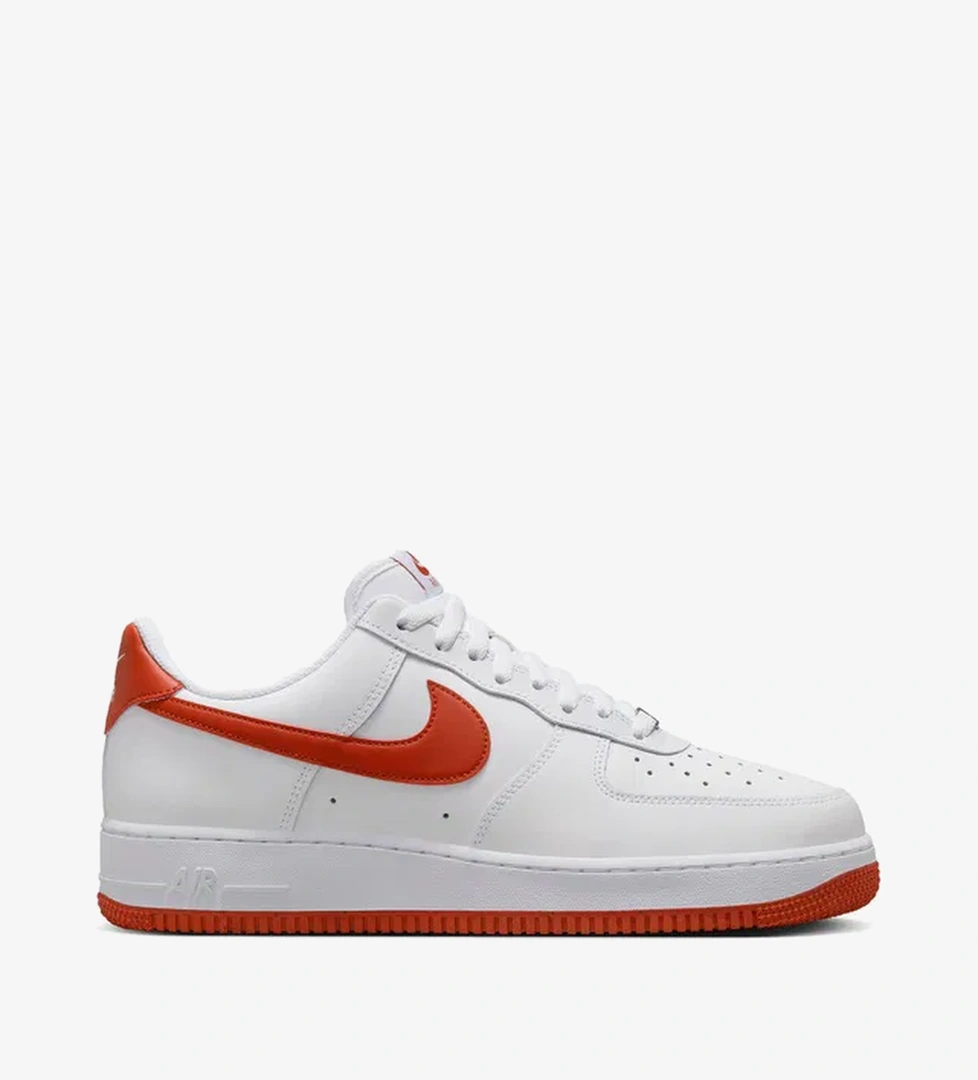 Nike Air Force 1 '07 Erkek Turuncu Beyaz Sneaker