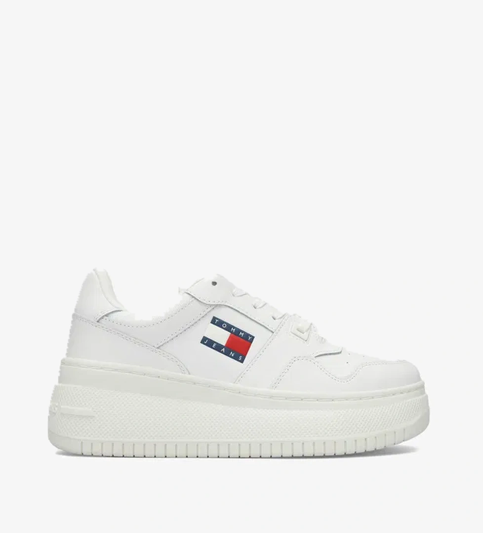 Tommy Jeans Retro Basket Platform Kadın Beyaz Spor Ayakkabı