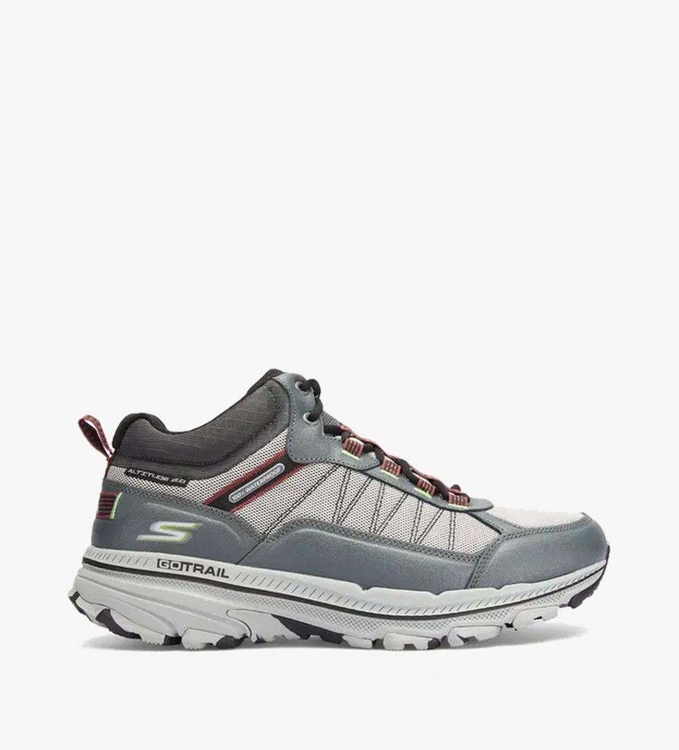 Skechers Go Run Trail Altitude 2.0 Splashproof Erkek Gri Spor Ayakkabı