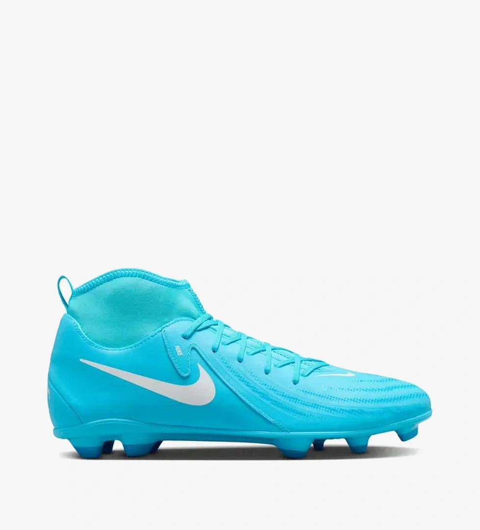 Nike Phantom Luna II Club Erkek Mavi Bilekli Çim Saha Kramponu