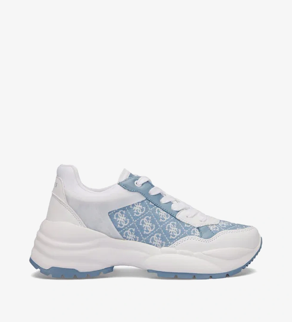 Guess Samra Logo Kadın Mavi Spor Ayakkabı - Görsel 1