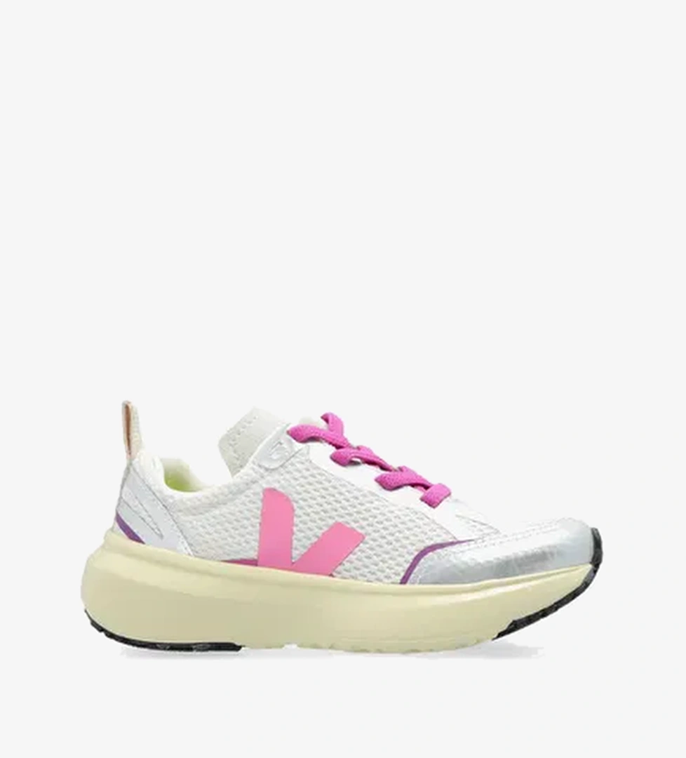 Veja Small Canary Light Alveomesh Çocuk Gri/Pembe Sneaker