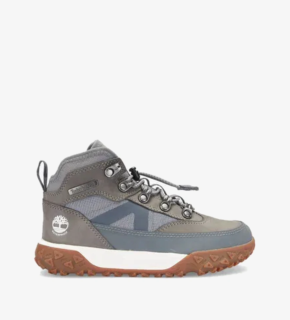 Timberland Greenstride Motion 6 Mid Bungee Waterproof Çocuk Gri Outdoor Ayakkabı - Görsel 1