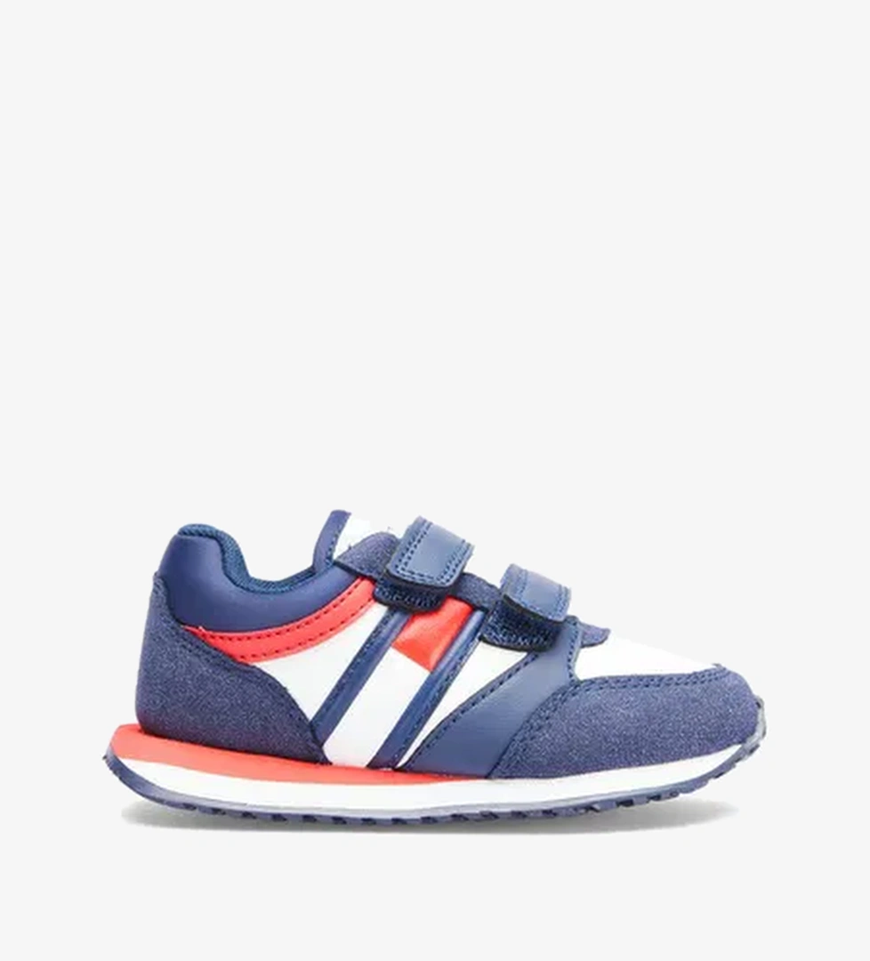 Tommy Hilfiger Tommy Hilfiger Flag Low Cut Velcro Bebek Mavi Spor Ayakkabı model görseli