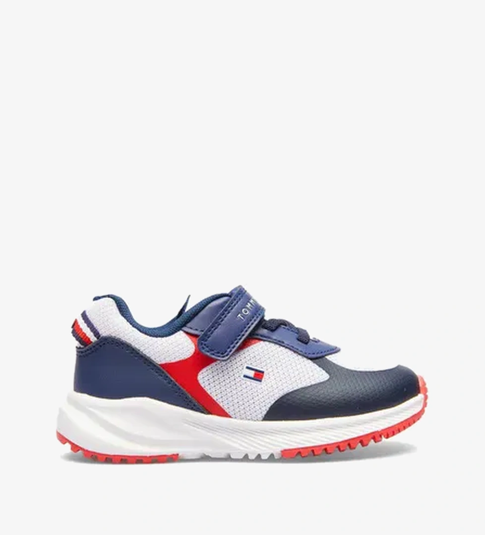 Tommy Hilfiger Flag Low Cut Lace Up Velcro Bebek Lacivert Spor Ayakkabı