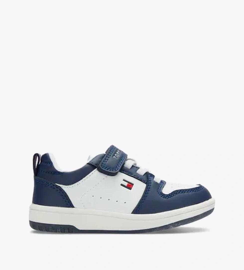 Tommy Hilfiger Low Cut Lace-Up/Velcro Bebek Lacivert Sneaker