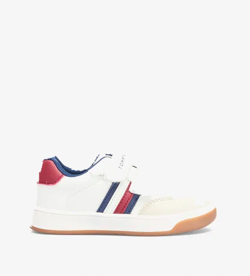 Tommy Hilfiger Flag Low Cut Lace Up Velcro Bebek Bej Spor Ayakkabı