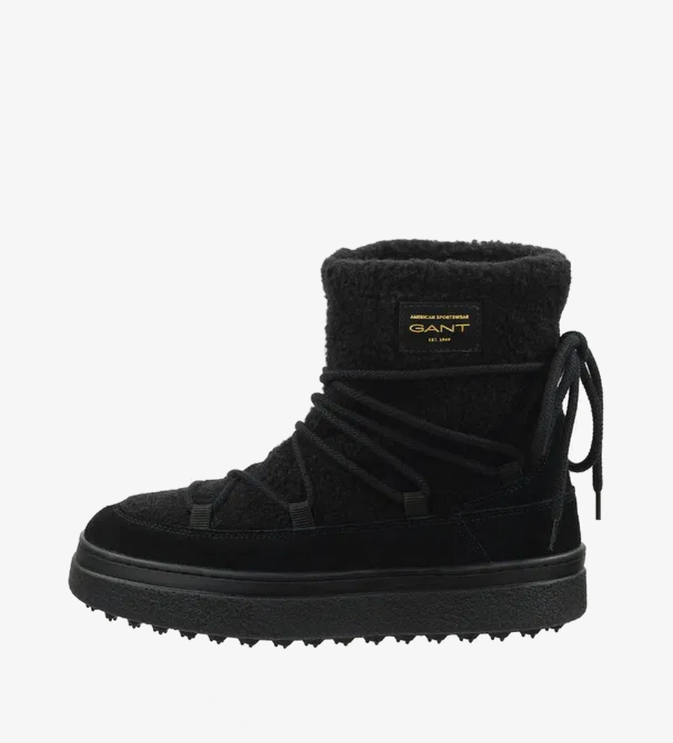 Gant GANT Kadın Siyah Bağcıklı Snowhill Yün Bot model görseli
