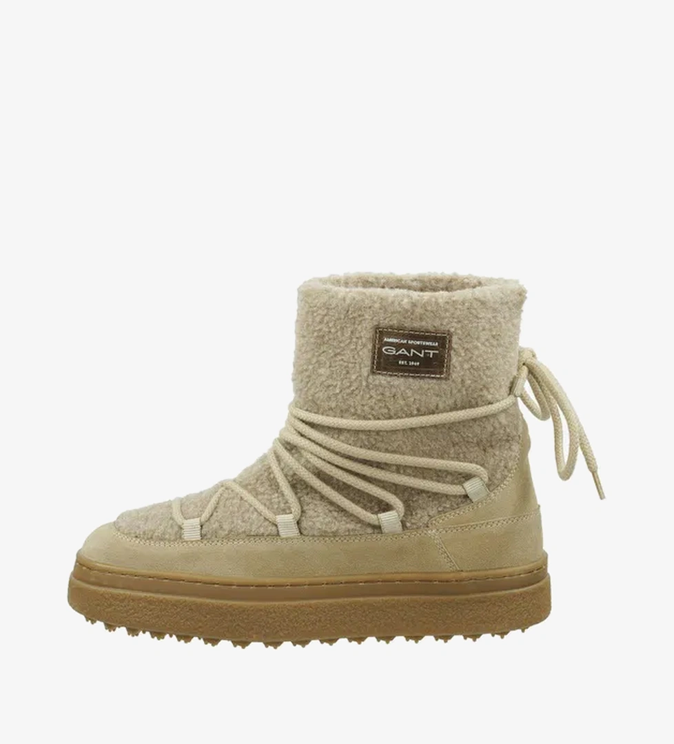 Gant GANT Kadın Bej Bağcıklı Snowhill Yün Bot | Occasion Bej - 1. görsel