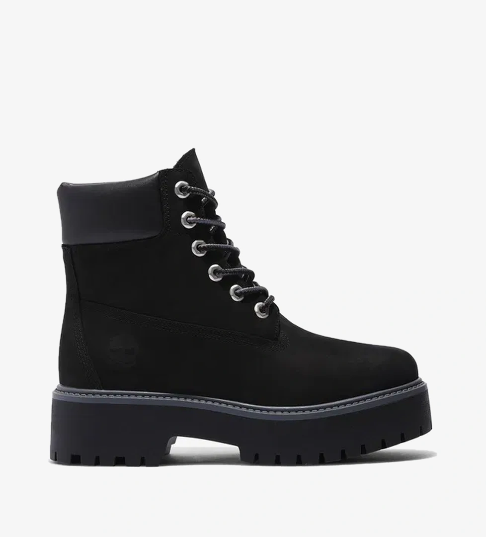 Timberland Stone Street 6 Inch Lace Up Kadın Siyah Bot - Görsel 1