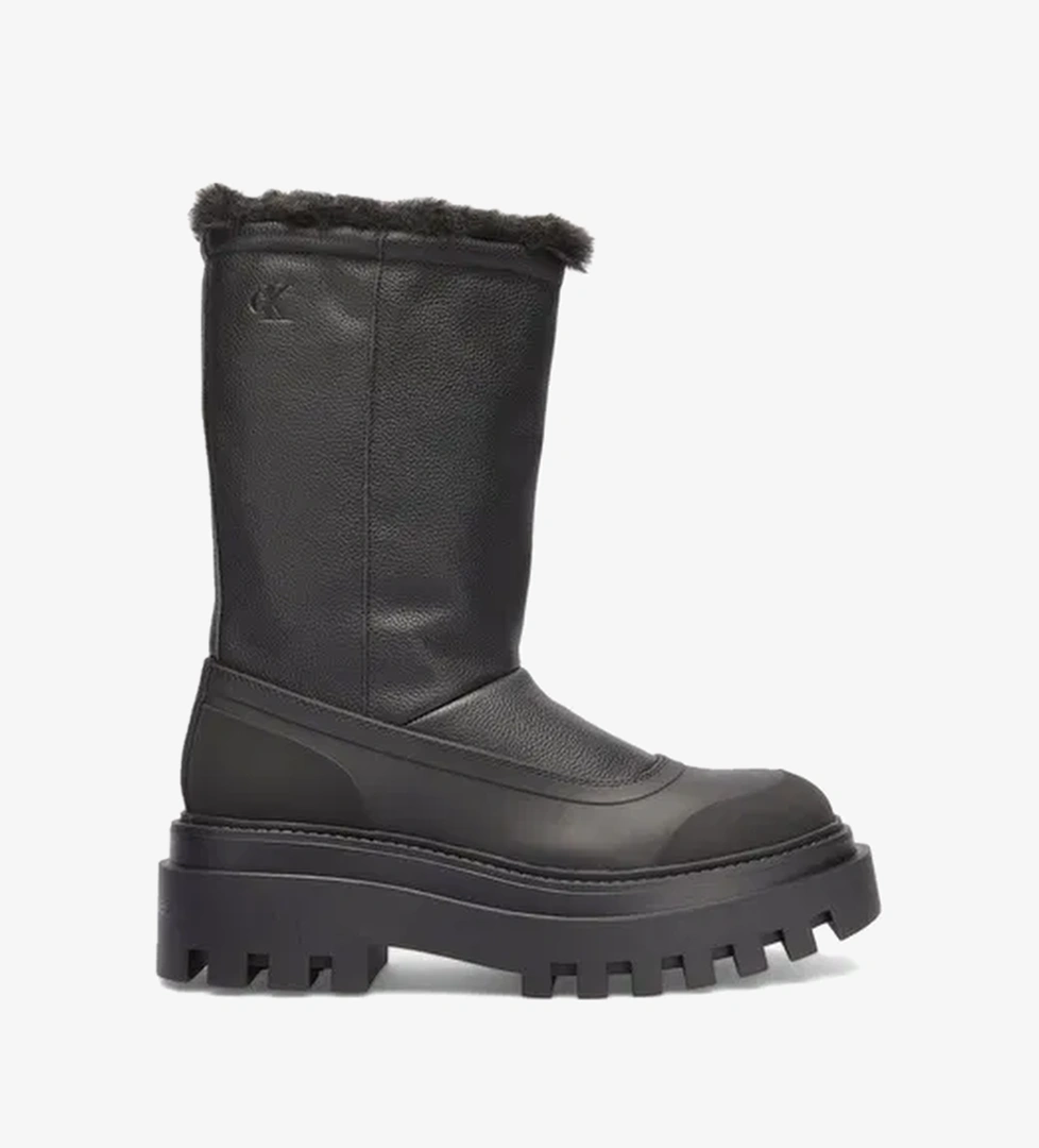 Calvin Klein Jeans Flatform Chelsea Boot Padded Kadın Siyah Yağmur Botu - Görsel 1