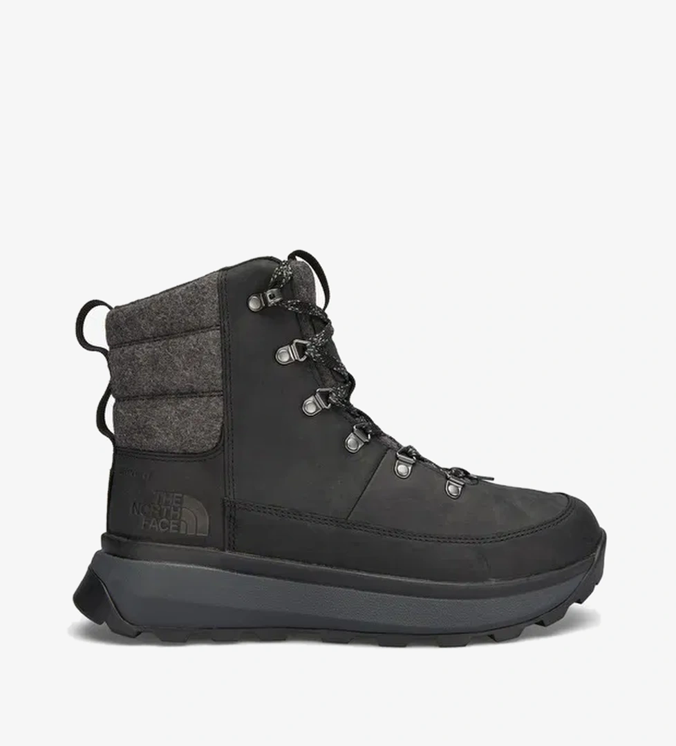 The North Face Bergen Deri Erkek Gri Su Geçirmez Kar Botu