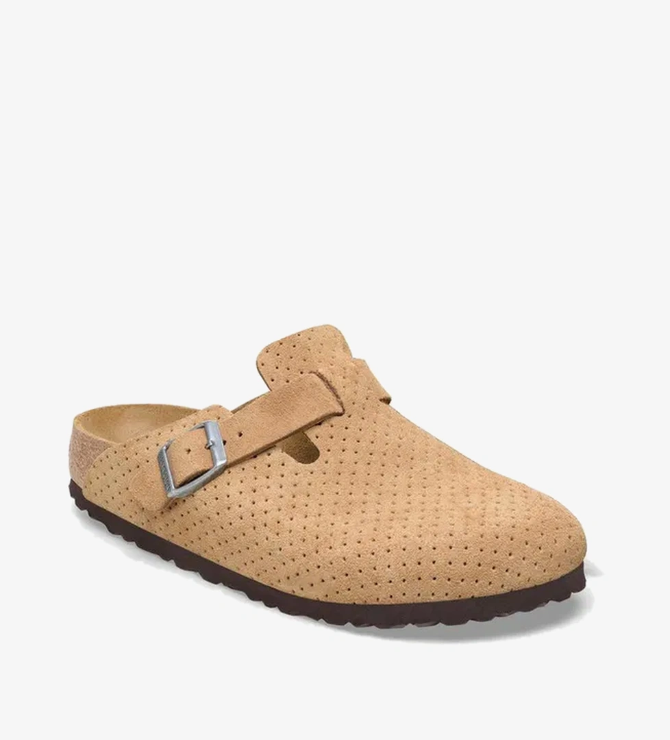 Birkenstock Birkenstock Boston Vl Dotted Kadın Bej Terlik Sandalet & Terlik | Occasion Bej - 1. görsel