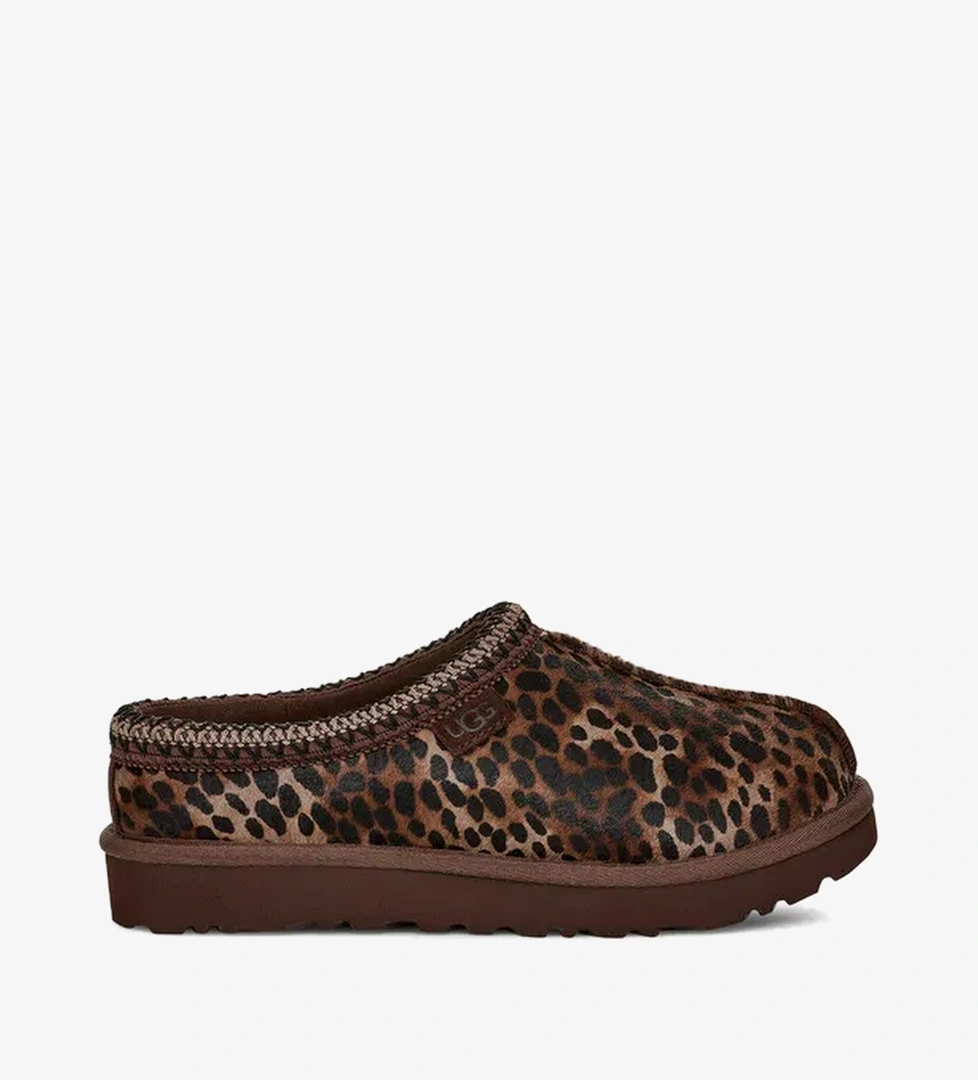 UGG Tasman Caspian Leopar Desenli Kadın Kahverengi Terlik - Görsel 1