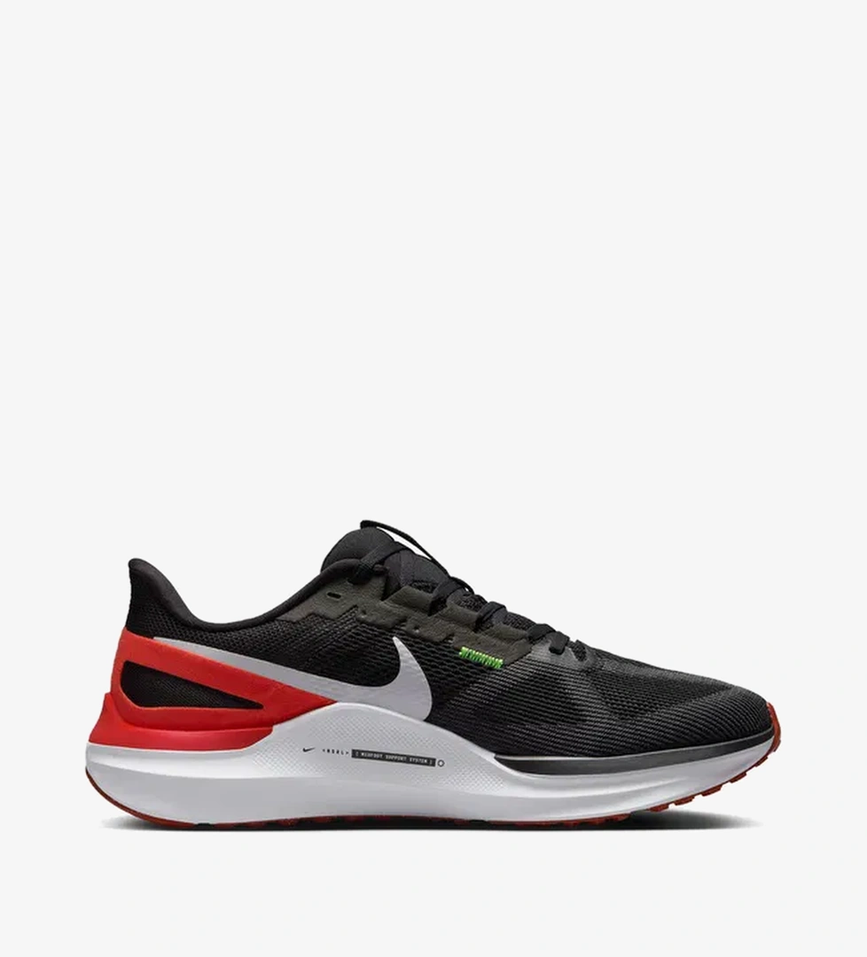 Nike Air Zoom Structure 25 Erkek Siyah Koşu Ayakkabısı