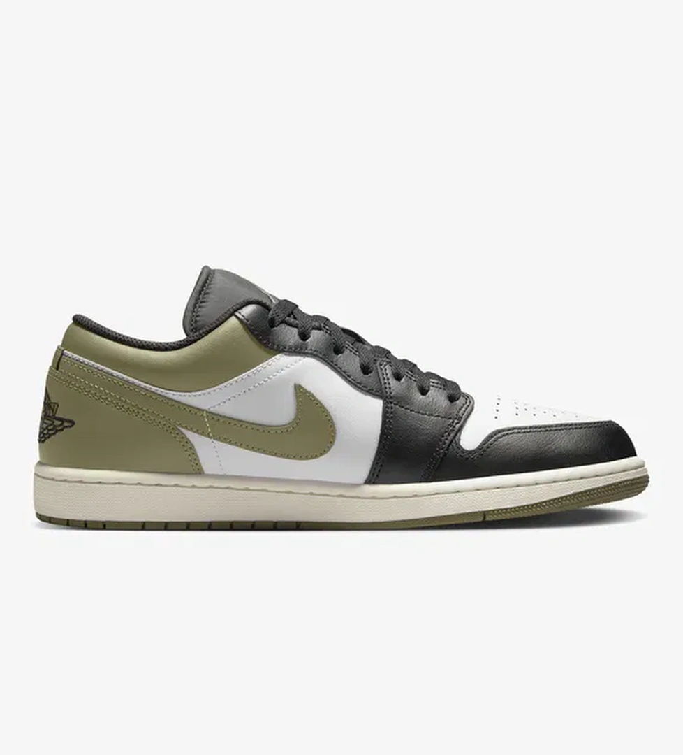 Jordan 1 Low Black Toe Erkek Yeşil Sneaker - Görsel 1
