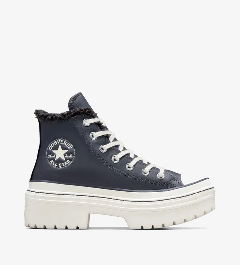 Converse Chuck Taylor All Star Lugged Lift Unisex Lacivert Deri Platform Bot - Görsel 1