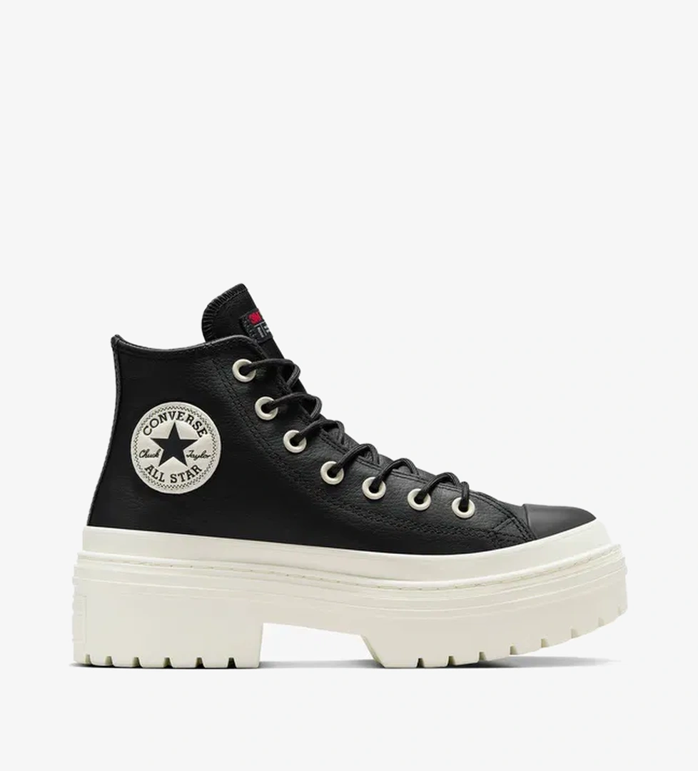 Converse Chuck Taylor All Star Lugged Heel Unisex Siyah Deri Platform Bot