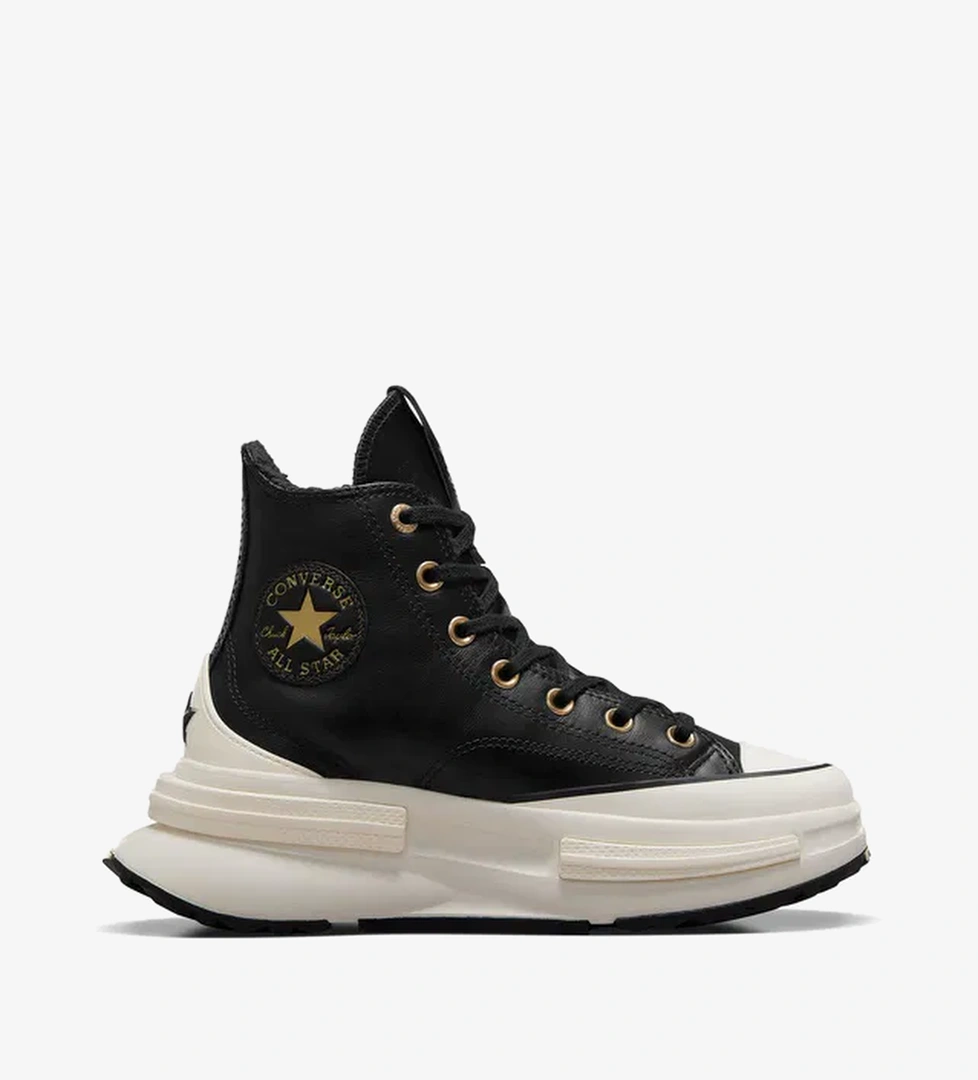 Converse Run Star Legacy CX Unisex Siyah Deri Platform Sneaker - Görsel 1