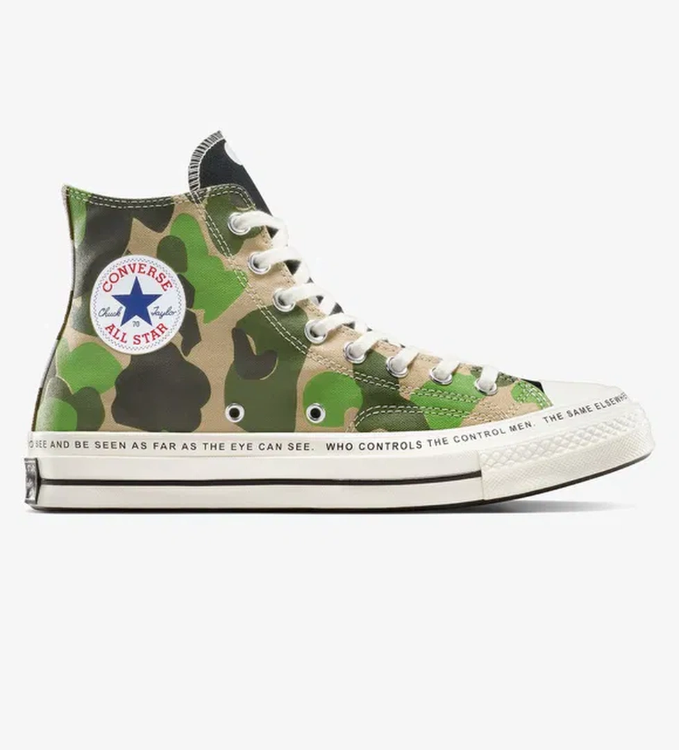 Converse Chuck 70 Unisex Krem Sneaker - Görsel 1