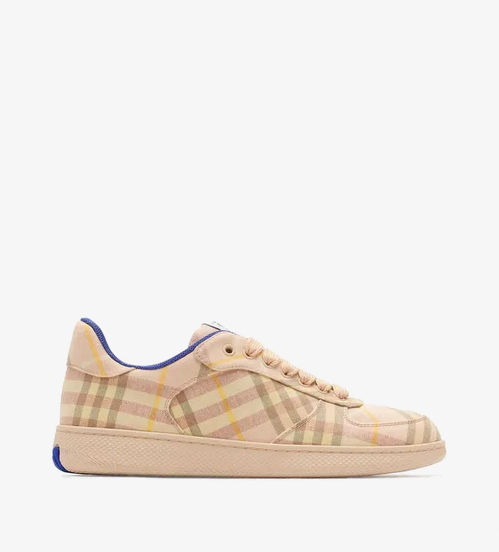 Burberry Terrace Kadın Krem Sneakers - Görsel 1