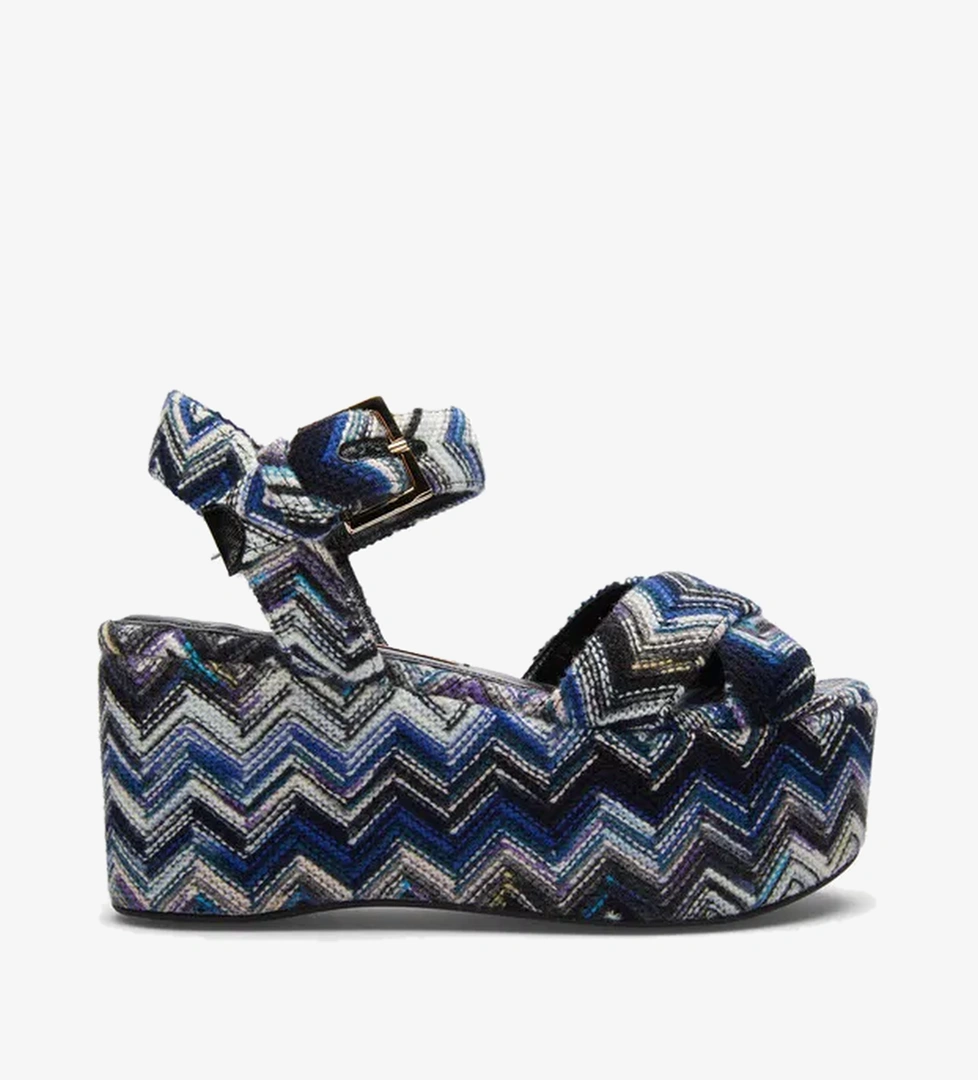 Missoni Kadın Mavi Sandalet - Görsel 1