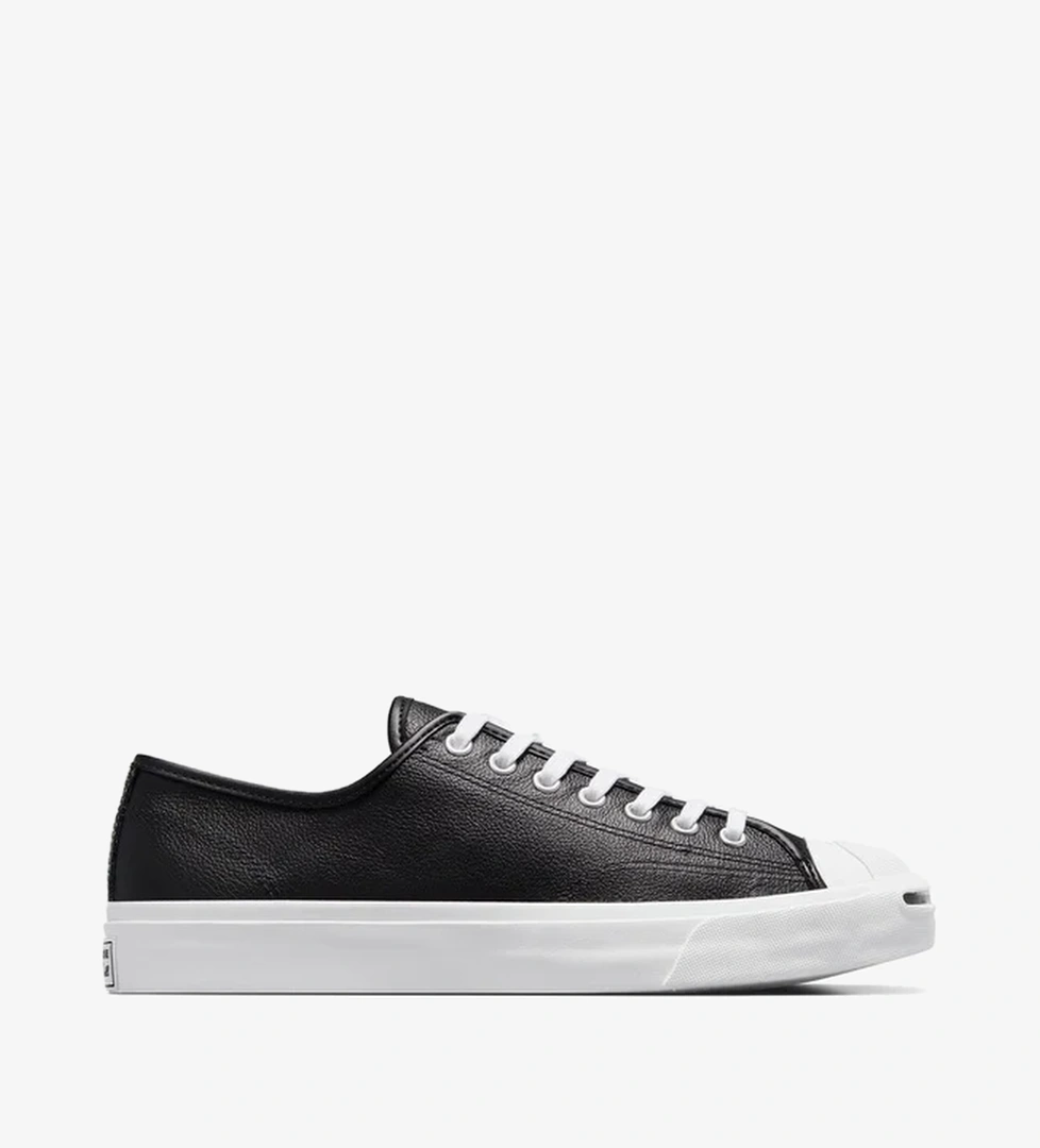 Converse Converse Jack Purcell Unisex Siyah Deri Sneaker | Occasion Siyah - 1. görsel