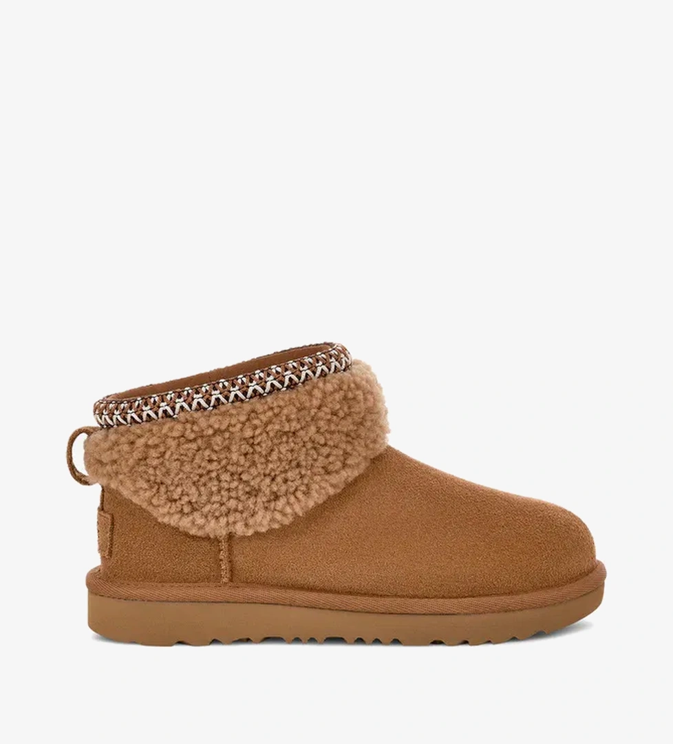 Ugg Ugg Classic Ultra Mini Maxi Curly Çocuk Kahverengi Bot model görseli