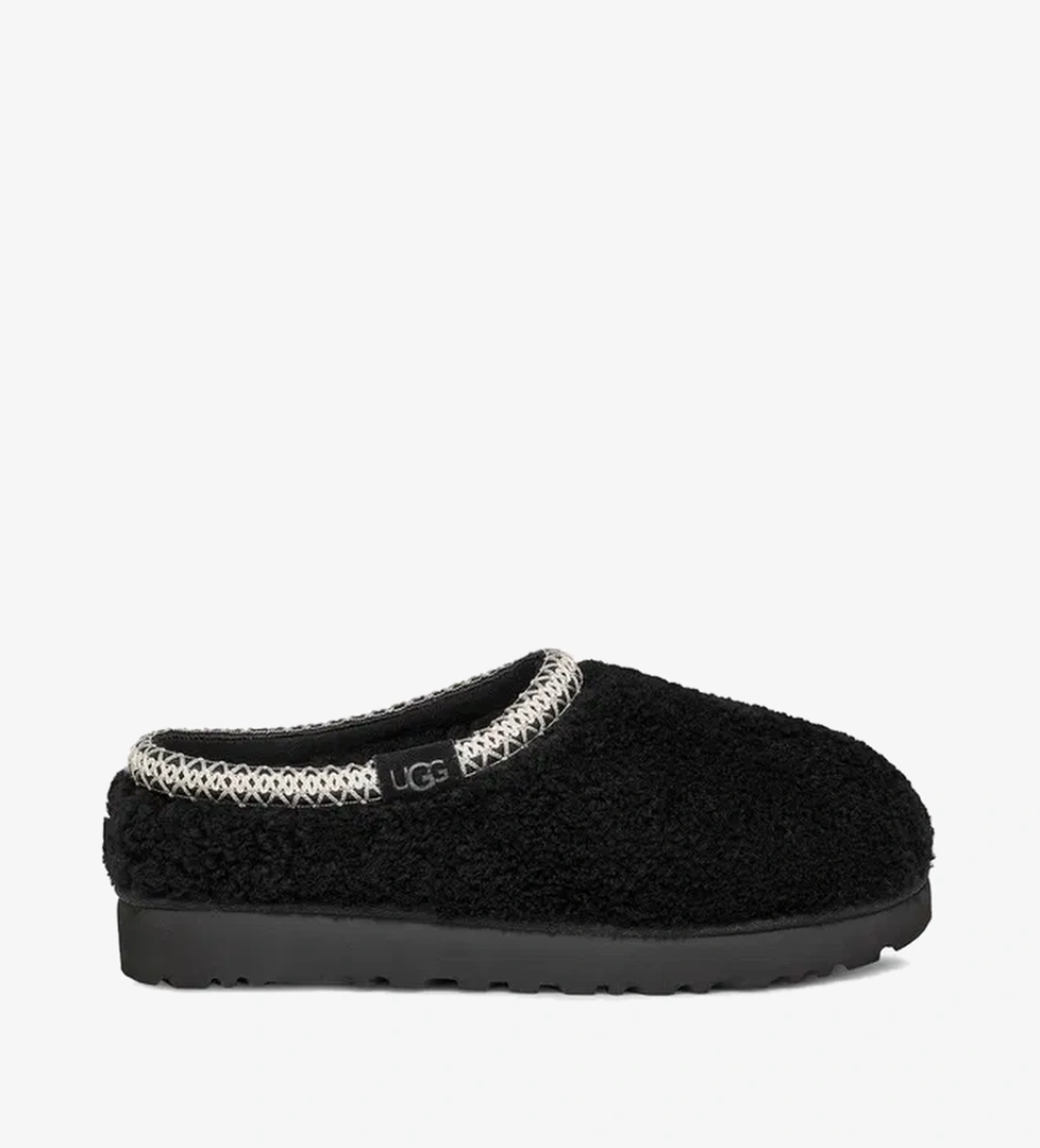 Ugg Tasman Maxi Curly Kadın Siyah Terlik - Görsel 1