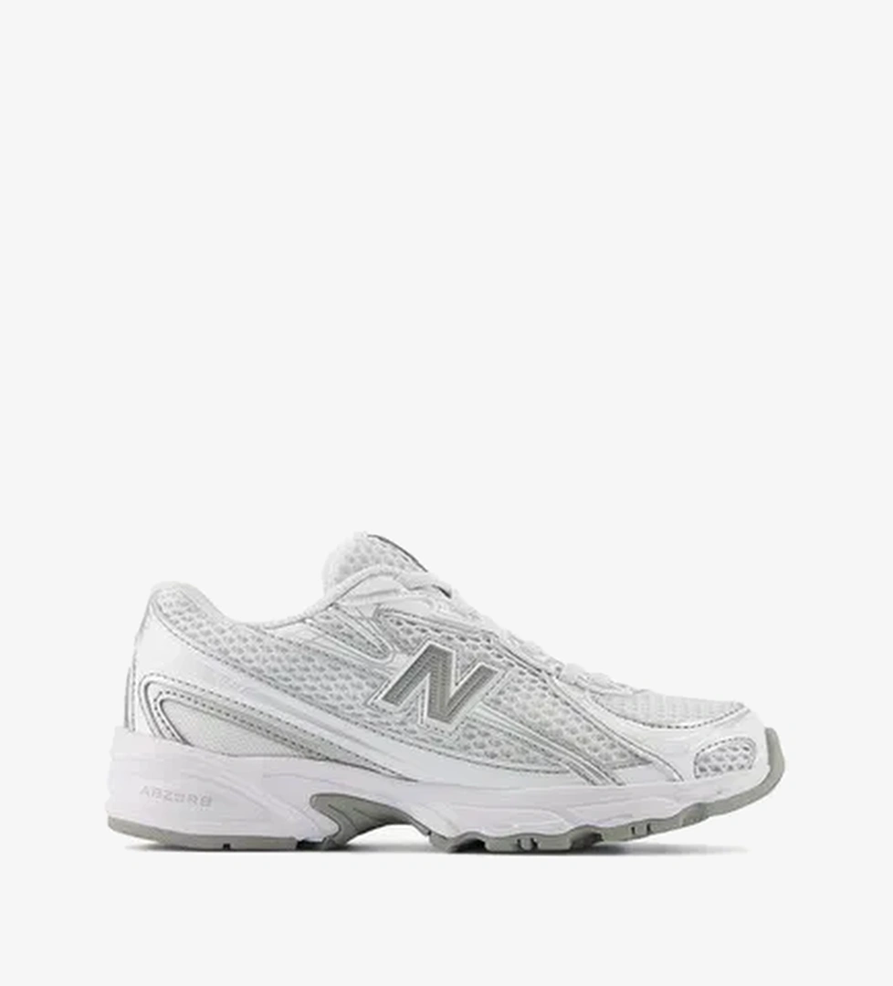 New Balance 740 Bungee Lace Çocuk Gümüş/Beyaz Sneaker