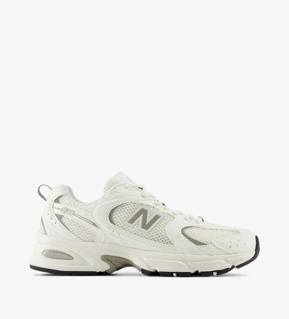 New Balance 530 Unisex Beyaz Bej Spor Ayakkabı - Görsel 1