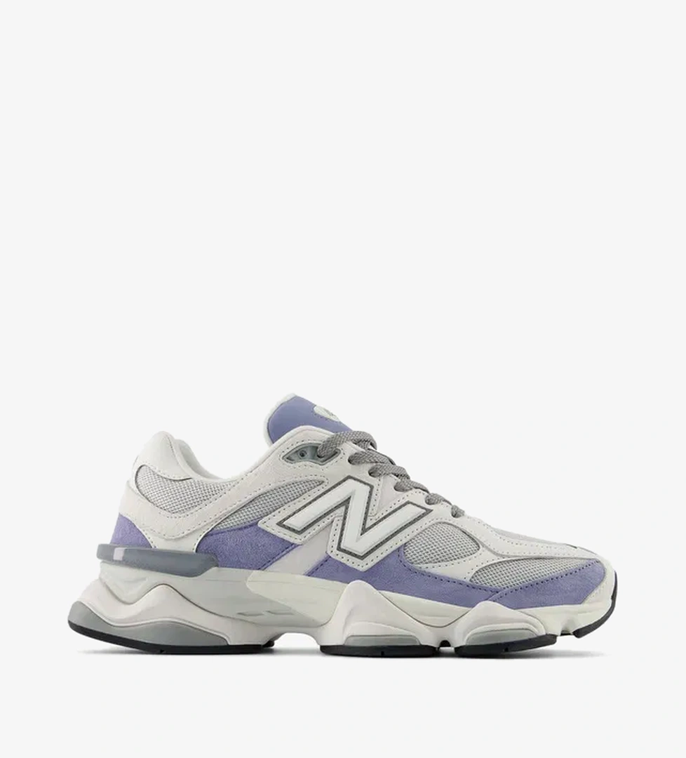 New Balance 9060 Kadın Beyaz/Mor Spor Ayakkabı - Görsel 1