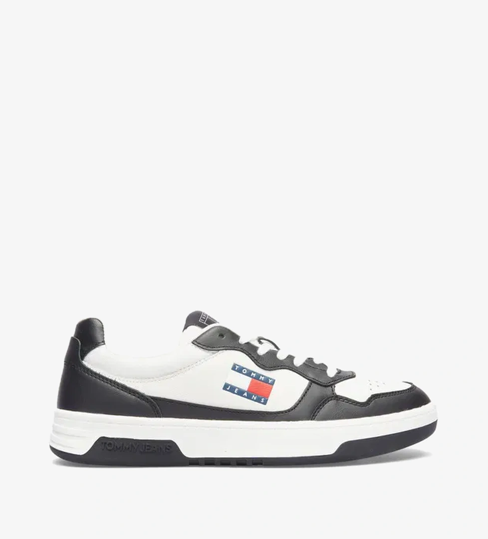 Tommy Hilfiger Tommy Hilfiger Cupsole Leather Spor Ess Ayakkabı Erkek & Beyaz Sneaker model görseli