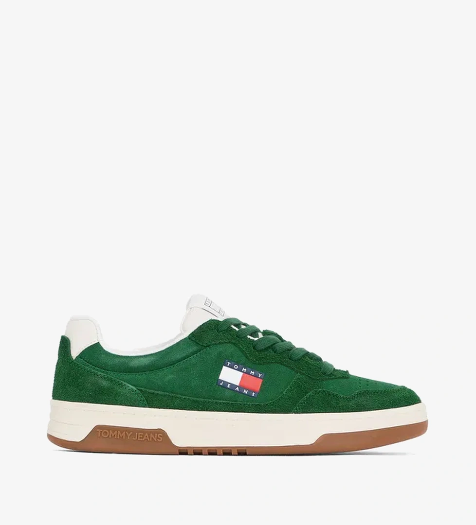 Tommy Hilfiger Tommy Hilfiger Cupsole Suede Erkek Yeşil Sneaker model görseli