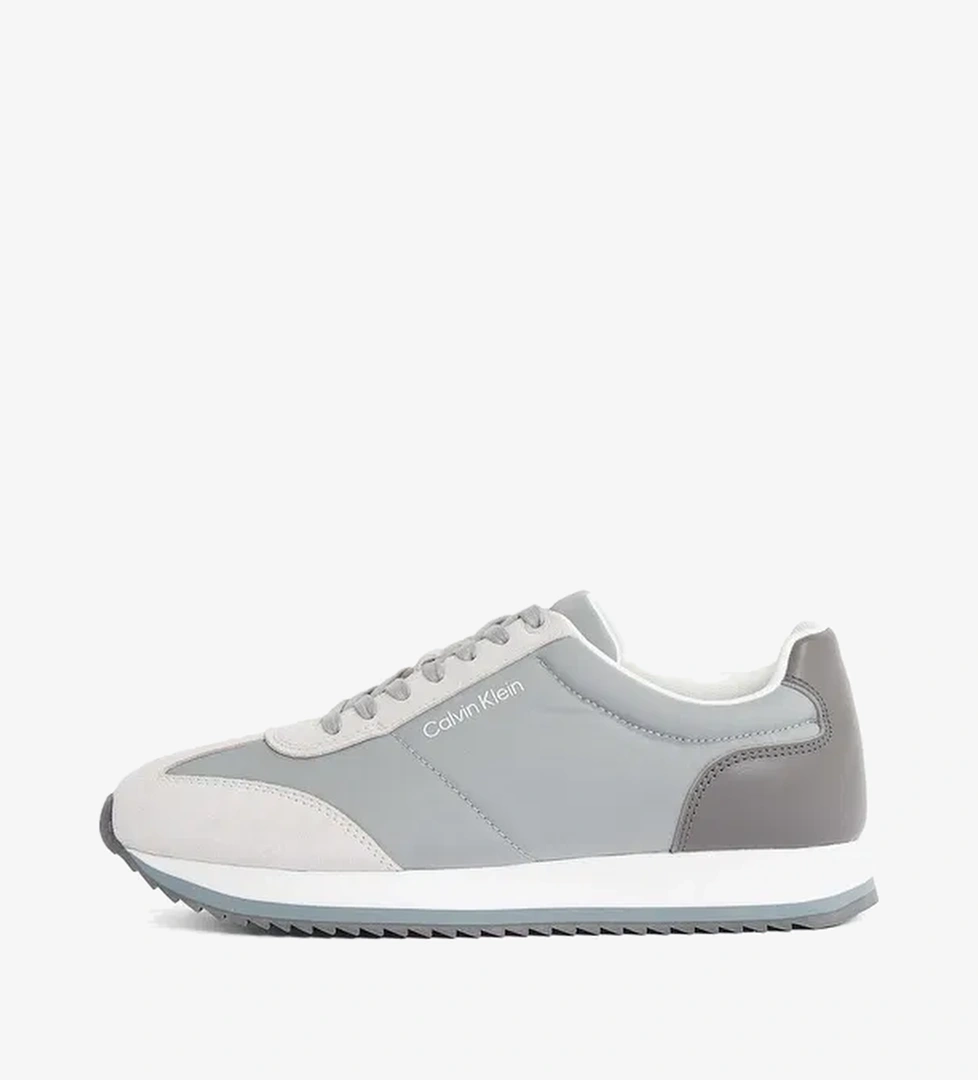 Calvin Klein Low Top Erkek Gri Sneaker - Görsel 1