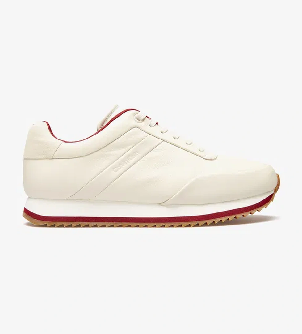 Calvin Klein Calvin Klein Runner Lace Up Kadın Bej Sneaker model görseli