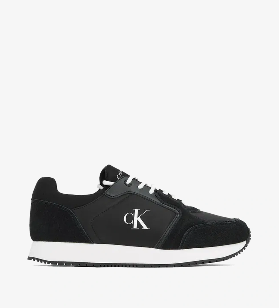Calvin Klein Runner Sock Laceup Erkek Siyah Sneaker