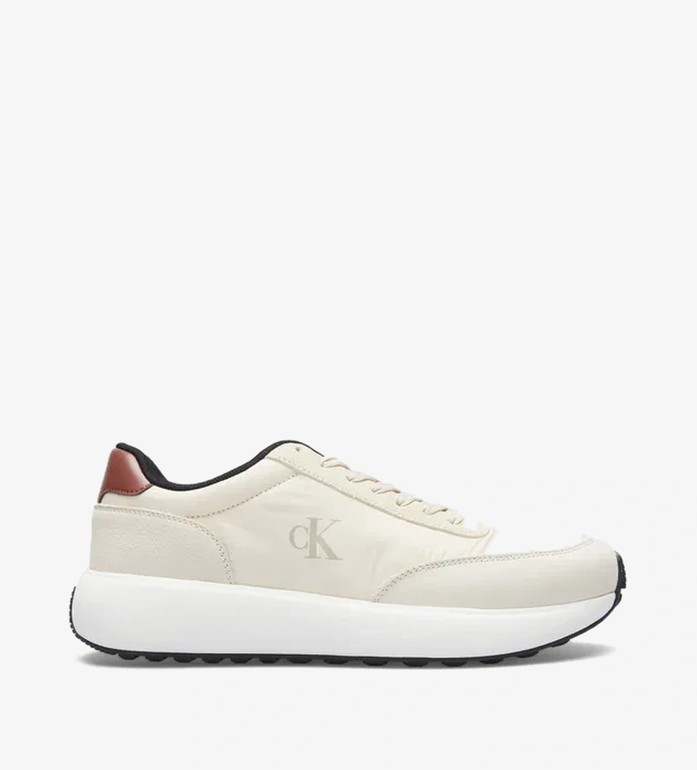 Calvin Klein Calvin Klein Athleisure Runner Laceup Mix Erkek Bej Sneaker model görseli