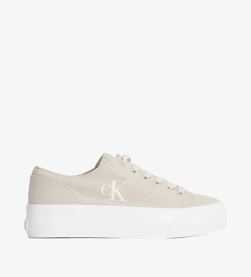 Calvin Klein Calvin Klein Vulc Flatform Low Cv Mg Kadın Bej Sneaker model görseli