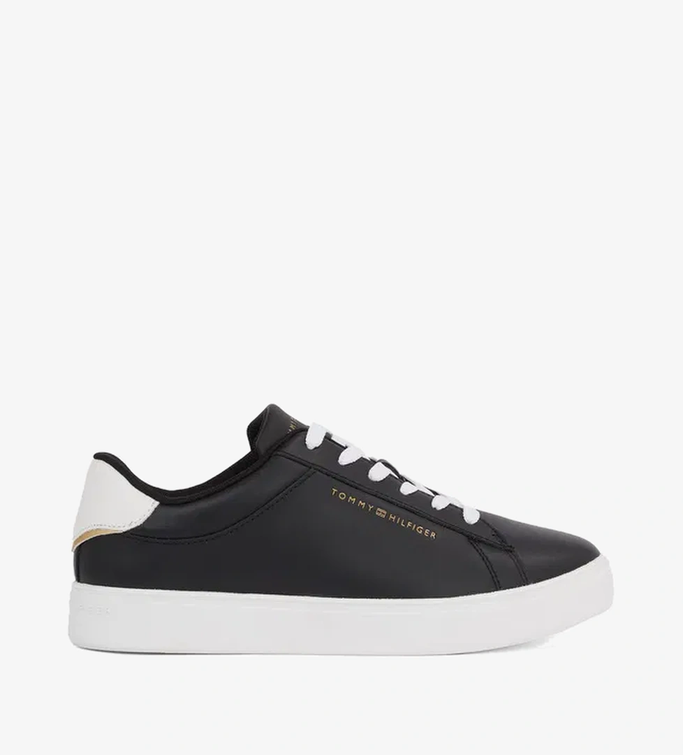 Tommy Hilfiger Tommy Hilfiger Essential Court Kadın Siyah Sneaker model görseli