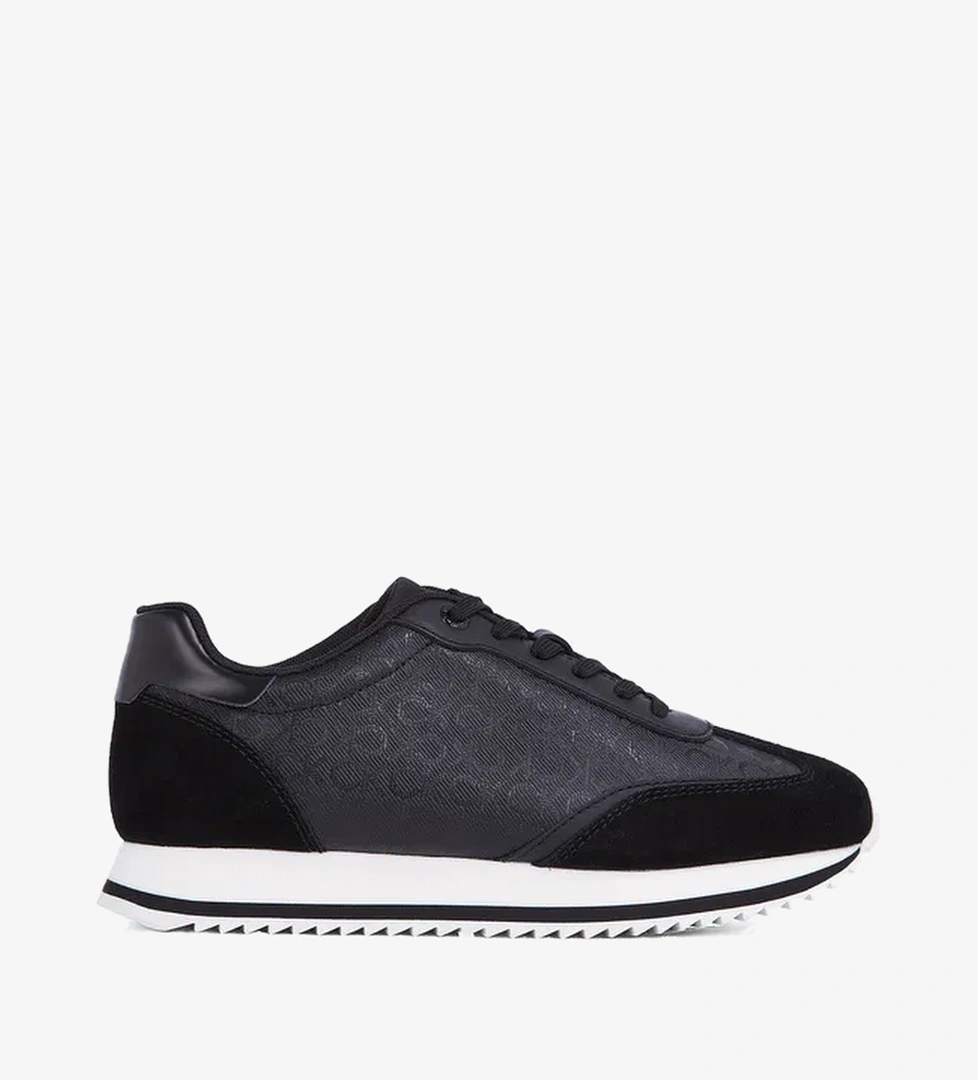 Calvin Klein Calvin Klein Runner Lace Up - Mono Mix Kadın Siyah Sneaker model görseli