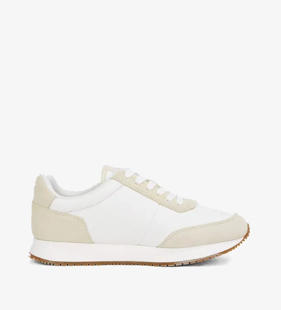 Calvin Klein Runner Laceup Low Kadın Beyaz Sneaker - Görsel 1