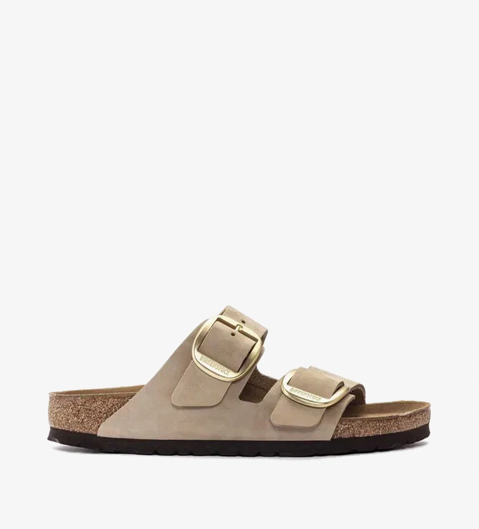 Birkenstock Birkenstock Arizona Big Buckle Nubuk Kadın Krem Terlik model görseli