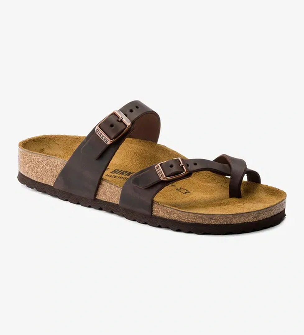 Birkenstock Mayari Leoi Kadın Kahverengi Terlik - Görsel 1