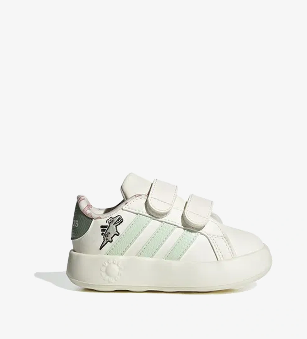 adidas Grand Court Dıno Cf I Bebek Beyaz Spor Ayakkabı - Görsel 1