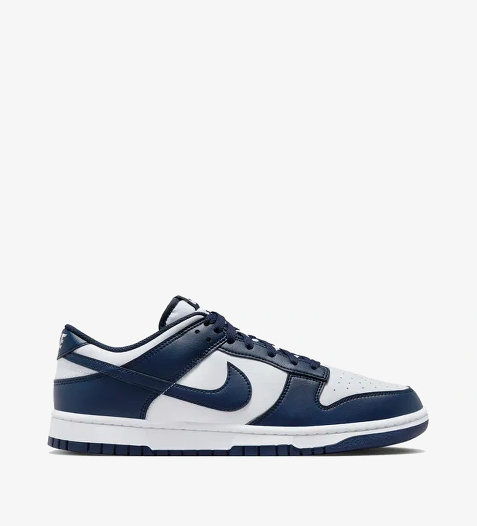 Nike Dunk Low Retro Erkek Beyaz/Lacivert Sneaker