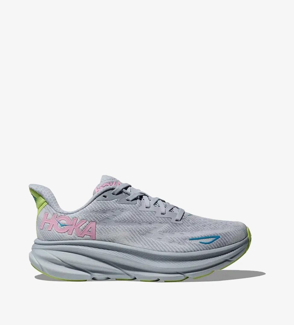Hoka Clifton 9 Kadın Gri Koşu Ayakkabısı