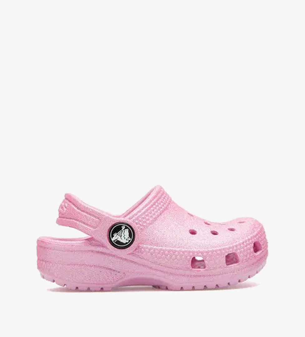 Crocs Classic Glitter Clog Bebek Pembe Terlik