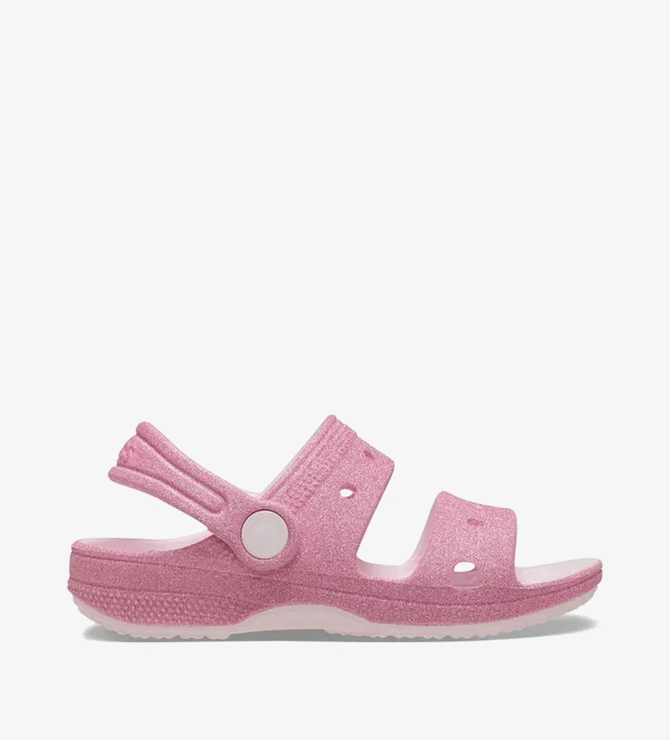 Crocs Classic Glitter Çocuk Pembe Sandalet